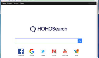 Липовая страница в браузере Hohosearch.com